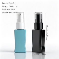 30ml PET Flat Treatment Pump Bottle