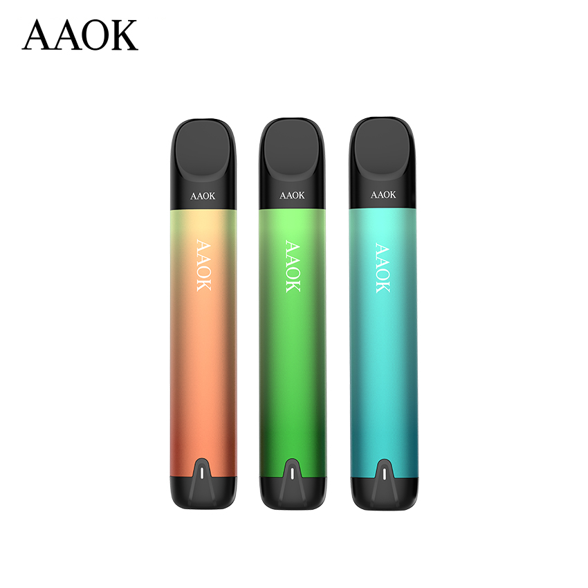 AAOK A01 prefill 2ml ceramic coil mini vape pen pod electronical cigarettes