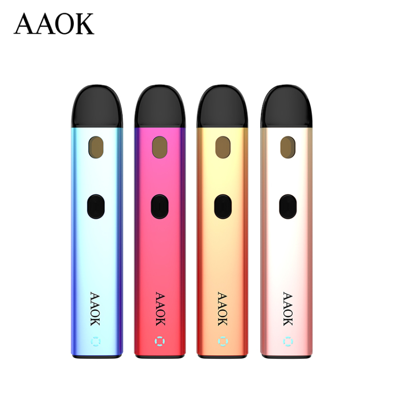 AAOK A07 Neueste Cotton Coil New Pod E Cig Kit System Prefill 2ml Cartridge Vape Pod Kit