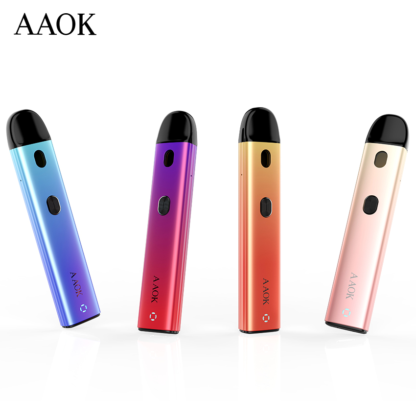 AAOK A07 Newest Cotton Coil New Pod E Cig Kit System Prefill 2ml Cartridge Vape Pod Kit