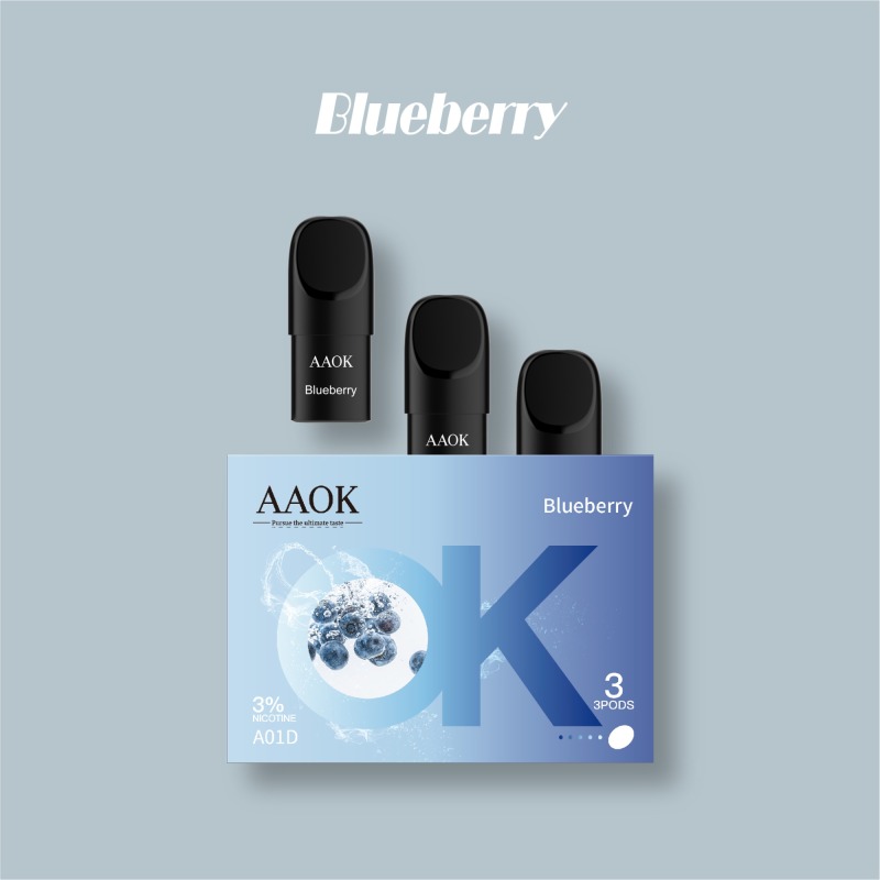 AA0K A01D Blueberry 1.8ml pod about 500 puffs