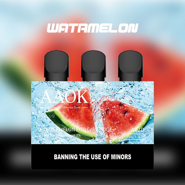 AAOK A02D Watermelon Refillable electronic cigarette 1.8ml 500 pods