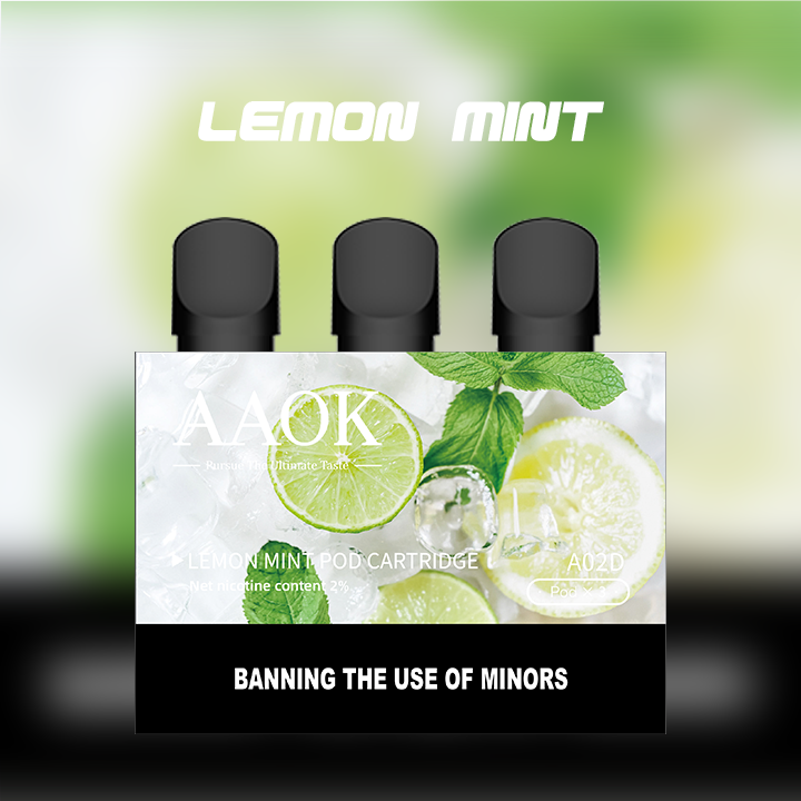 AAOK Lemon Mint Refillable electronic cigarette 1.8ml 500 pods