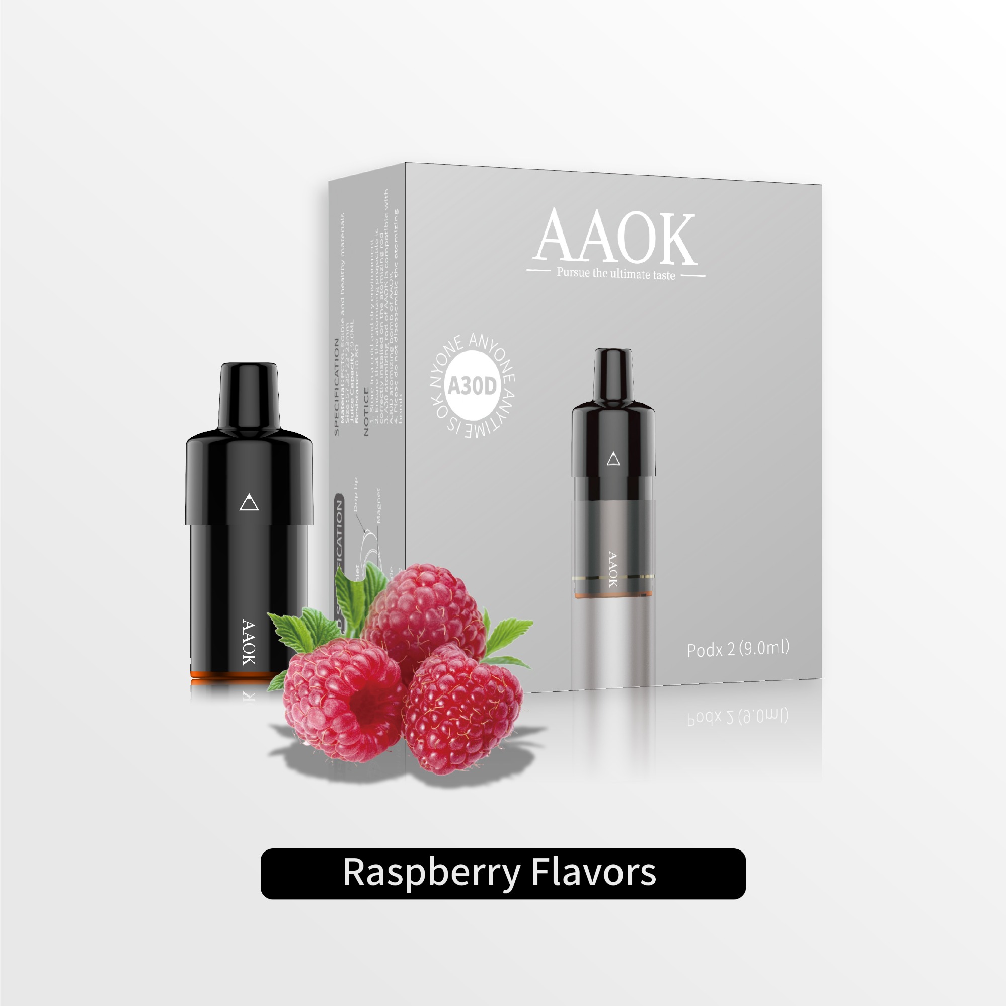 AAOK A30D Brazil Wildberry 8ml Refillable Electronic Cigarette Cartridge