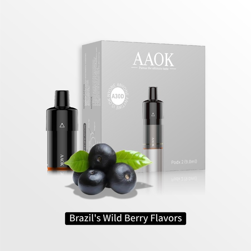 AAOK A30D Brazil Wildberry 8ml Refillable Electronic Cigarette Cartridge