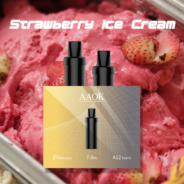 AAOK A12D vape factory Blueberry Mint Refillable electronic cigarette 7ml cartridge