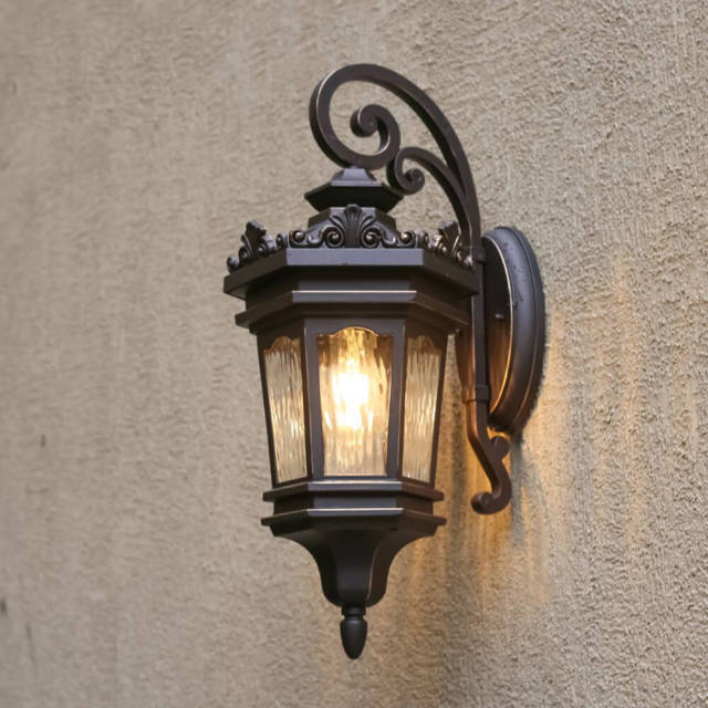 Luxury Outdoor Antirust Porch Wall Lights Villa Water-Proof Garden Wall Scocnes Indoor Corridor Hallway Balcony Wall Lighting