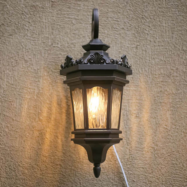 Luxury Outdoor Antirust Porch Wall Lights Villa Water-Proof Garden Wall Scocnes Indoor Corridor Hallway Balcony Wall Lighting