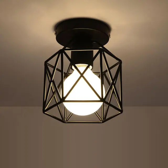 American Loft Rural Ceiling Lamp Nordic European Corridor Aisle Entrance Balcony Ceiling Lights Dressing room foyer Lamp