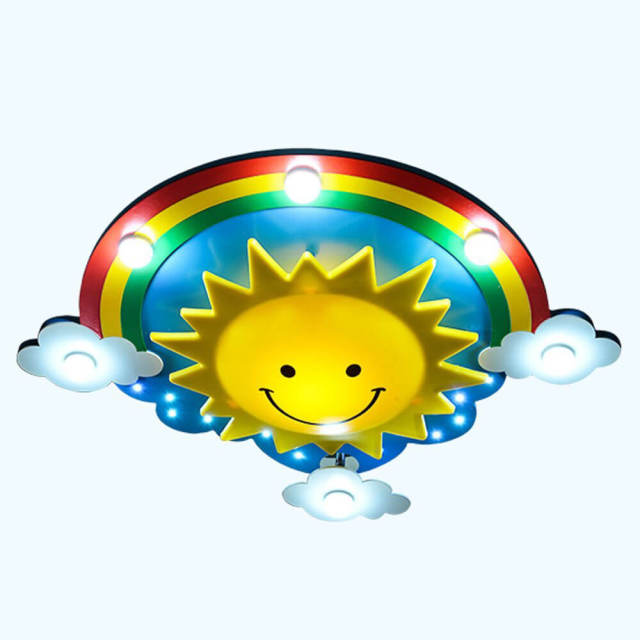 Children Room Ceiling Light Led Ceiling Lamp Cartoon Rainbow Cloud Ceiling Lights Fixtures