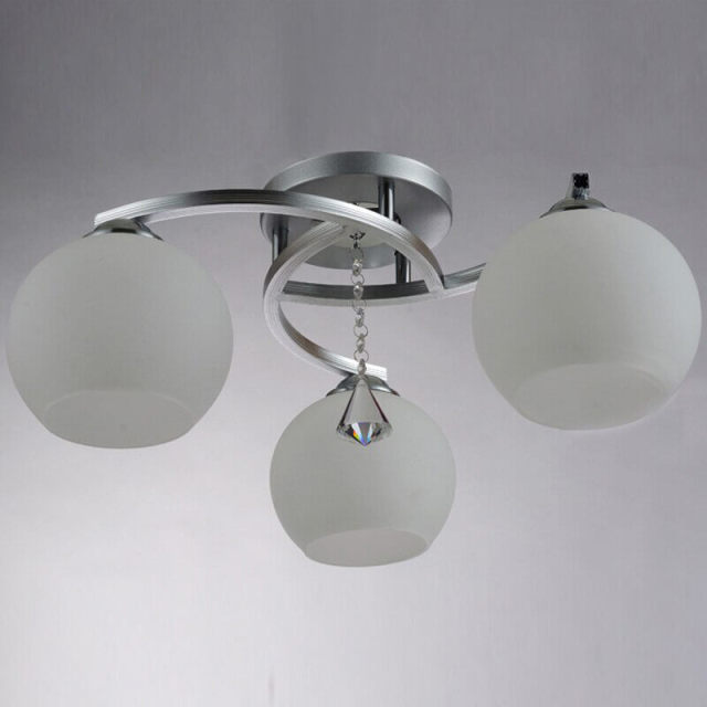 Modern Crystal Glass Living Room Ceiling Lights Fashion Childrens Bedroom Ceiling Lamp Study Room Ceiling Fixtures