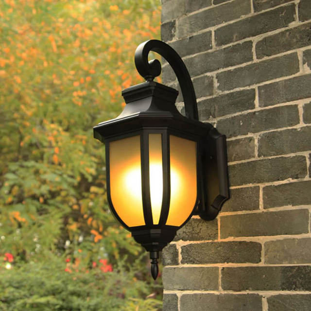 Outdoor Porch Wall Lights Anti American Loft Water-Proof Garden Wall Sconces Indoor Corridor Hallway Balcony Wall Lighting Fix