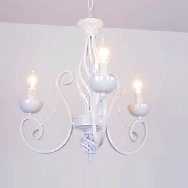 Mediterranean Tiffany Restaurant Princess Chandelier Vintage Living Room Hanging Light Lamp Bedroom Dining Room Drop Lamp