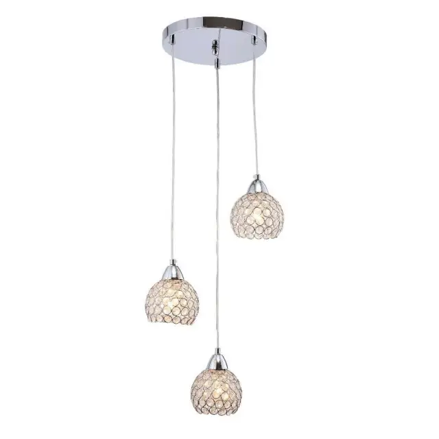 Modern Crystal Dining Room Pendant Lights Glass Cups Stair Case Pendant Lamp Bar Counter Hanging suspension Lighting Fixtures