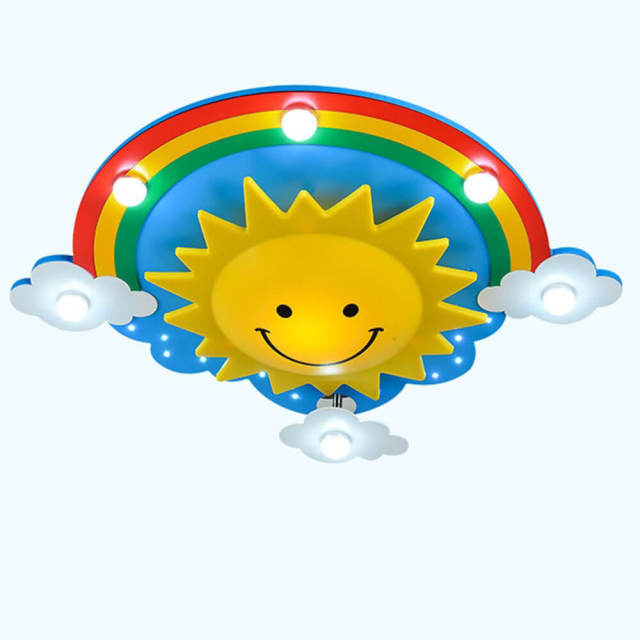 Children Room Ceiling Light Led Ceiling Lamp Cartoon Rainbow Cloud Ceiling Lights Fixtures