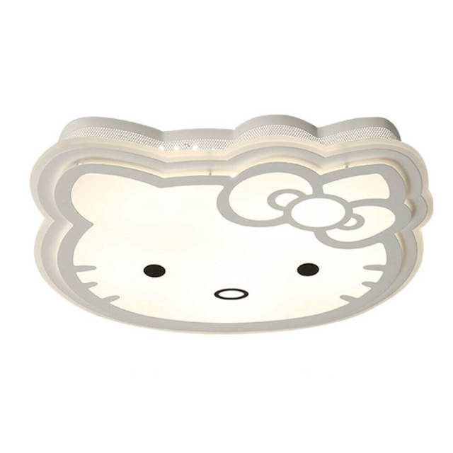 OOVOV Girls Room Cartoon Kitty LED Ceiling Light Creative Baby Room Kids Room Princess Room Cat Ceiling Lamp