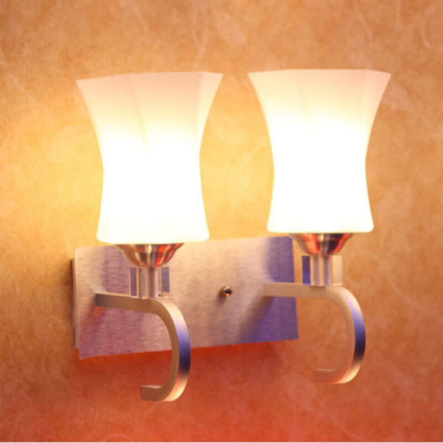 Modern Frosted Glass Bathroom Wall Lights Glass Bedroom Bedsides Wall Sconces Hallway Balcony Stair case Wall Lamp