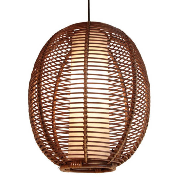 Rattan Pendant Light Southeast Asia Stylish Oval Pendant Lamp Lighting For Restaurant