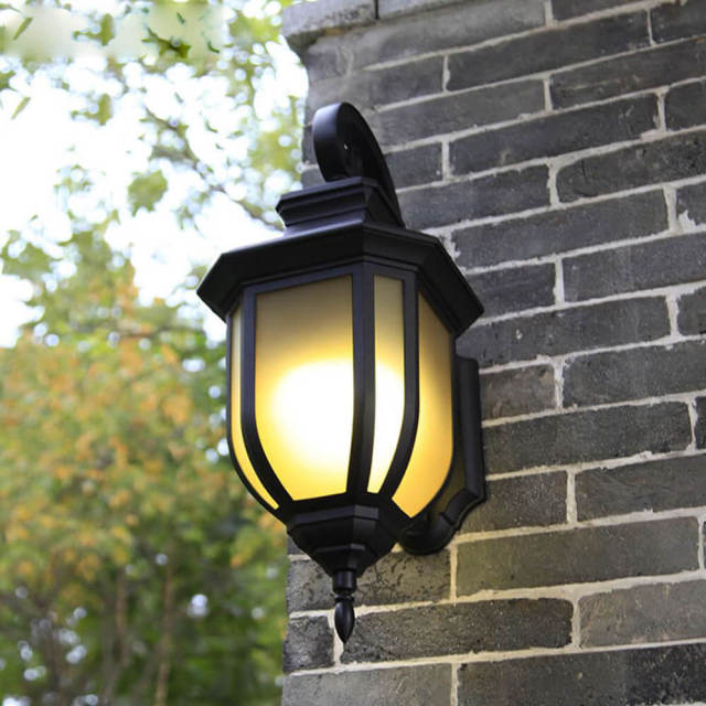 Outdoor Porch Wall Lights Anti American Loft Water-Proof Garden Wall Sconces Indoor Corridor Hallway Balcony Wall Lighting Fix