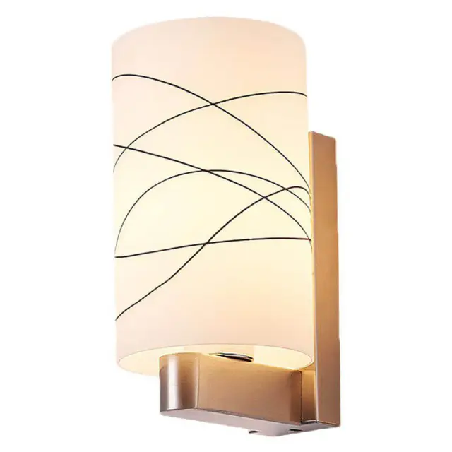 Modern Glass Cylinder Corridor Bedroom Bedsides Wall Lights Stair Case Corridor Wall Sconces Hallway Balcony Wall Lamps