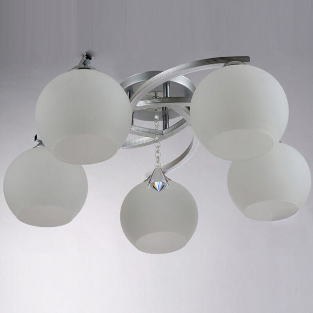 Modern Crystal Glass Living Room Ceiling Lights Fashion Childrens Bedroom Ceiling Lamp Study Room Ceiling Fixtures