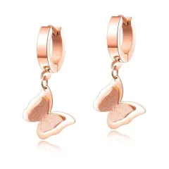 Stainless Steel Butterfly Ear Clip Womens New Style All-match Temperament Fashion Ear Stud