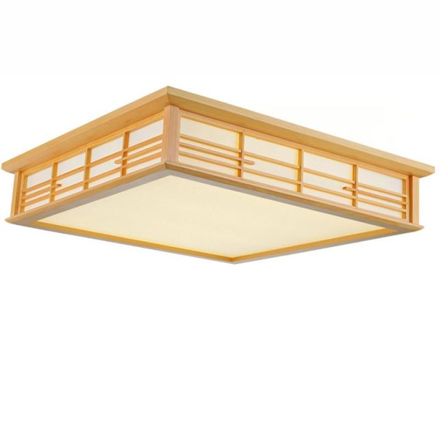 OOVOV LED Wooden Bedroom Ceiling Lamps Modern Study Room Ceiling Light Living Room Restaurant Ceiling Lamp Fixtures 35cm/45cm