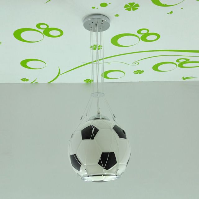 Modern Football Basketball Childrens Room Pendent Lights Creative Cartoon Kid Bedroom Lamp Boys Room Pendant Light