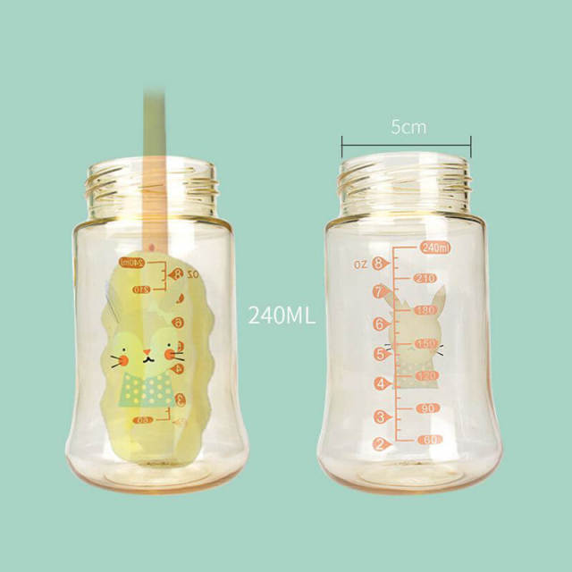 PPSU Baby Feeding Bottle 240ml Wide-neck Baby Bottle