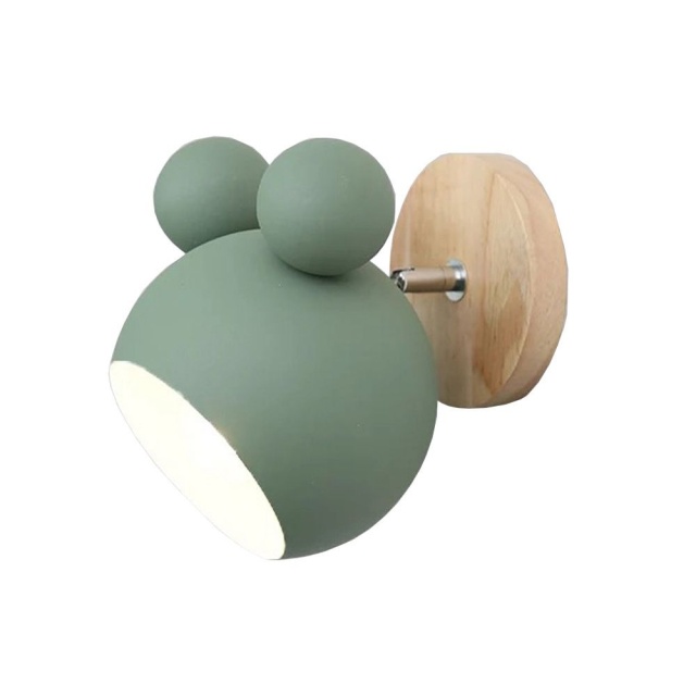 OOVOV Creative Baby Room Cartoon Wall Lights Kids Room Girls Room Bedroom Corridor Mouse Iron Wall Lamps