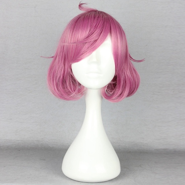 Cute Pink Lolita Short Wig Small Waves Roll Women Anime Cosplay Wigs Noragami Ebisu Kofuku cosplay wig