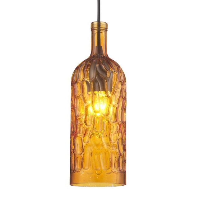 OOVOV Colored Watermark Bottle Dining Room Pendant Lamps Creative Bar Cafe Stairs Hallway Balcony Pendant Lights Chandelier