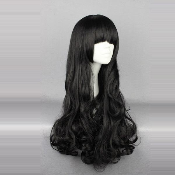 Rwby Blake Belladonna Black 27.55 inch Long Wavy High Quality Synthetic Wig