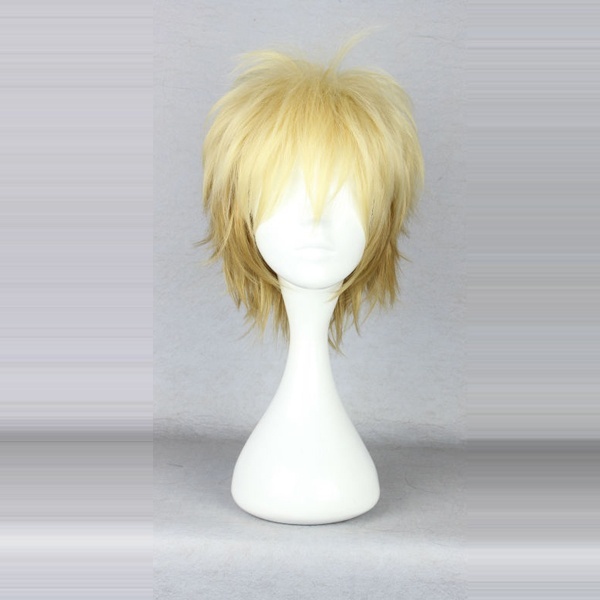 Noragami Yukine Cosplay Wigs High Quality Short Hair Wig Anime Costume Wig Yellow Wigs