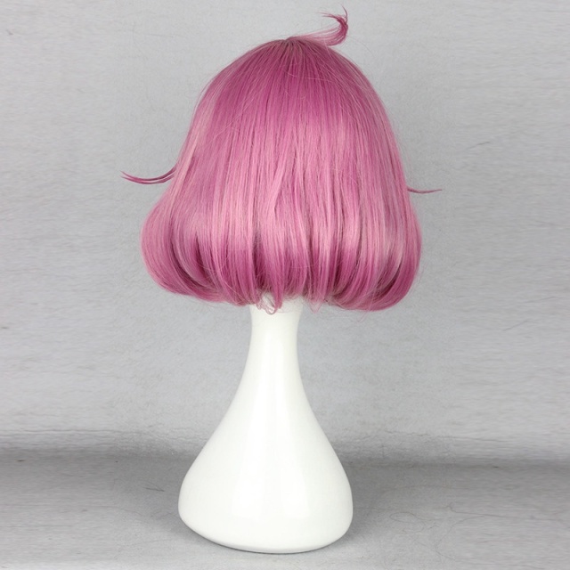 Cute Pink Lolita Short Wig Small Waves Roll Women Anime Cosplay Wigs Noragami Ebisu Kofuku cosplay wig