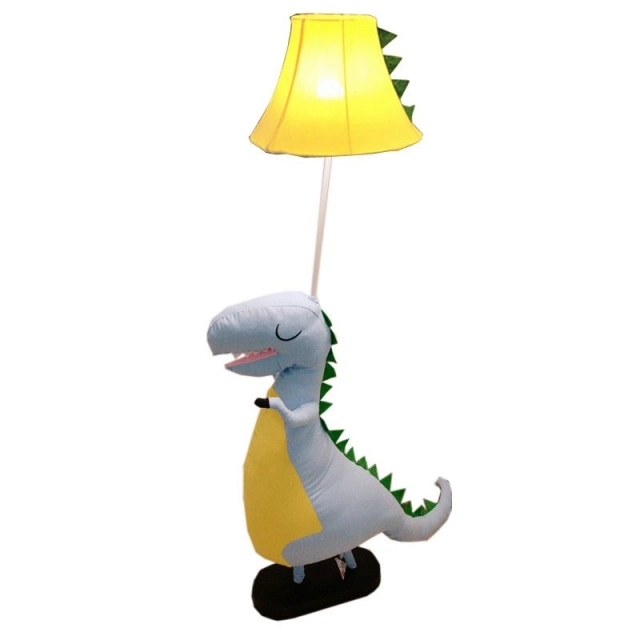 Cartoon Dinosaur Kids Room Floor Lamps Cute Creative Child Bedroom Fabric Floor Light Baby Room Floor Lamp