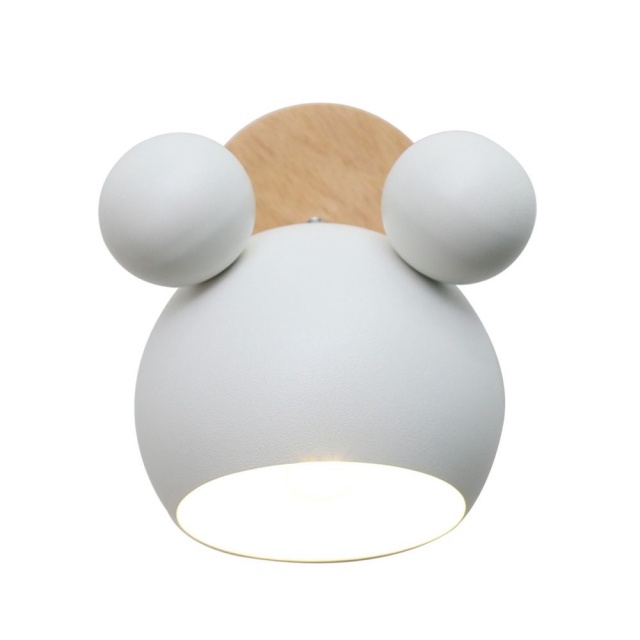 OOVOV Creative Baby Room Cartoon Wall Lights Kids Room Girls Room Bedroom Corridor Mouse Iron Wall Lamps