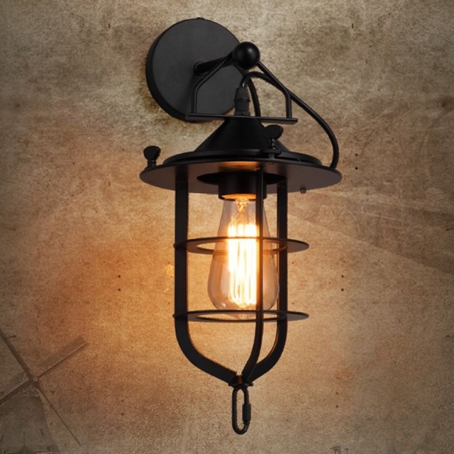 OOVOV Loft American Village Hallway Wall Lights Industrial Style Bar Restaurant Balcony Wall Sconces Lamp