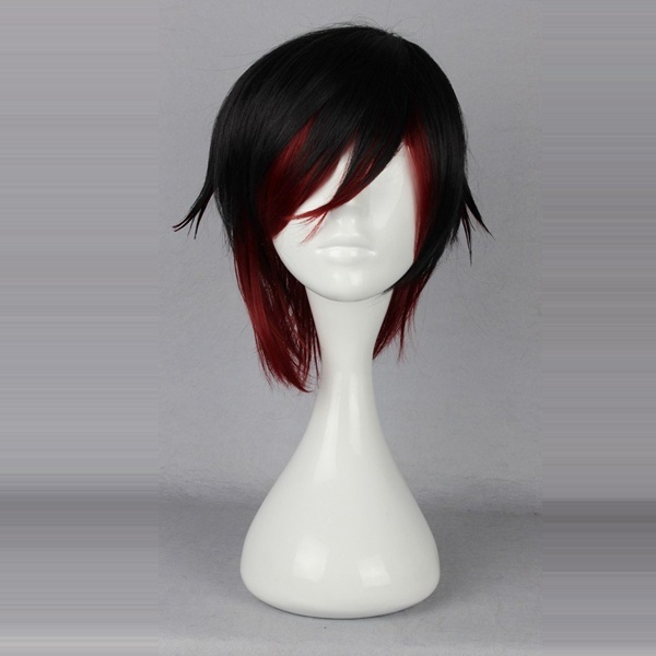 Cosplay Costume Wigs Short Party Hair 13.77 inch Rose Red Cosplay Wig