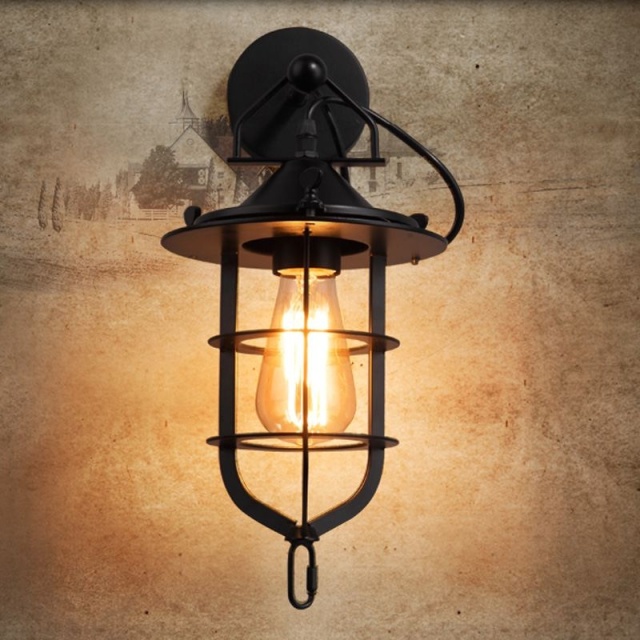 OOVOV Loft American Village Hallway Wall Lights Industrial Style Bar Restaurant Balcony Wall Sconces Lamp