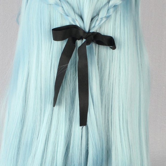 33.5 Inch Blue Animation Cosplay Long Wigs Sword Art Online Yuuki Asuna Cosplay Wig