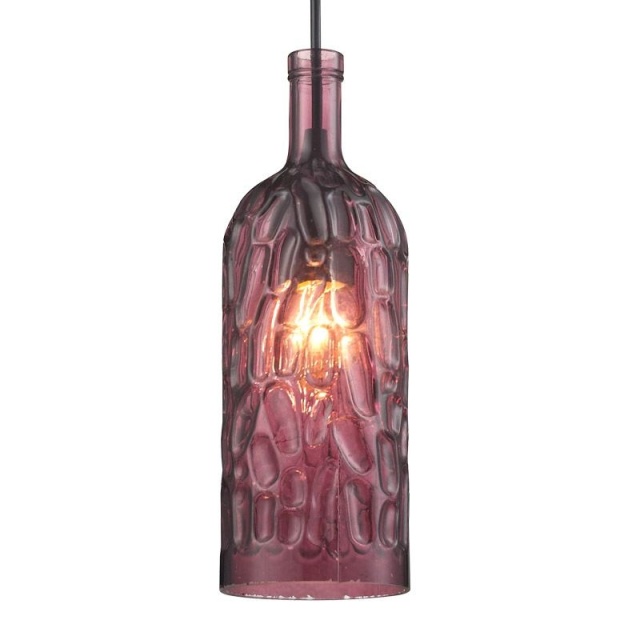 OOVOV Colored Watermark Bottle Dining Room Pendant Lamps Creative Bar Cafe Stairs Hallway Balcony Pendant Lights Chandelier