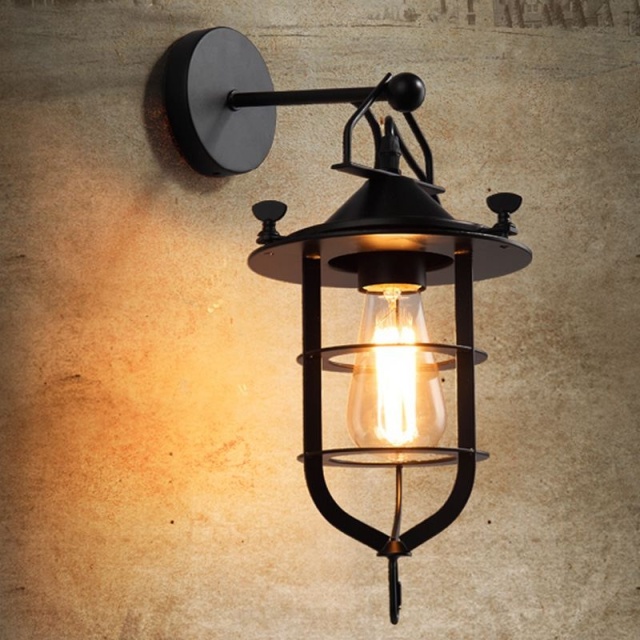 OOVOV Loft American Village Hallway Wall Lights Industrial Style Bar Restaurant Balcony Wall Sconces Lamp