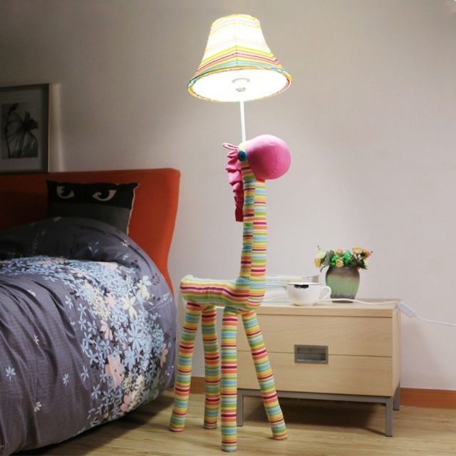 OOVOV Cartoon Color Horse Kids Room Floor Lamp Creative Child Bedroom Room Floor Lamps Baby Room Floor Light