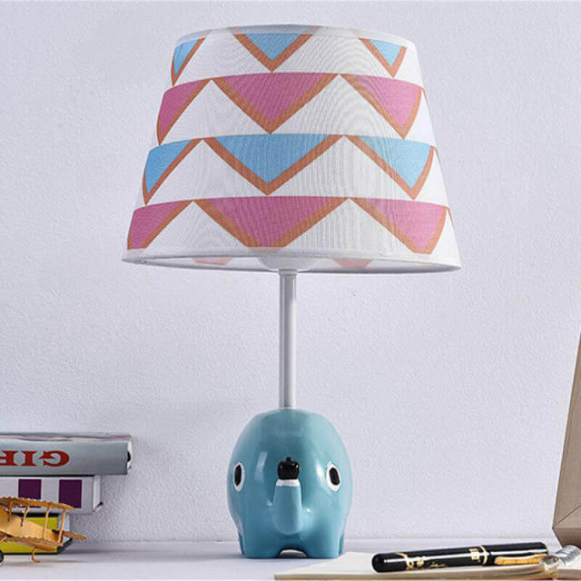 OOVOV Cartoon Elephant Baby Room Mini Desk Lamp Cute Child Bedsides Desk Lamps Boy Girl Room Table Light