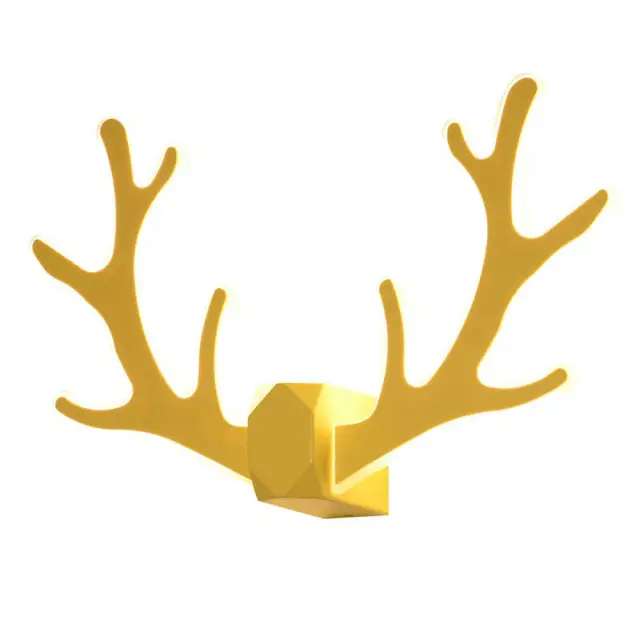 OOVOV Living Room LED Antlers Wall Lights Iron Acrylic Bedroom Baby Room Corridor Balcony Stairs Wall Lamps