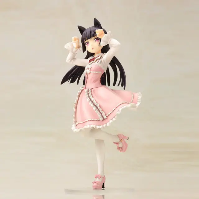 New 22.5cm PVC Japanese Anime My Little Sister Gokou Ruri Pink Dress Action Figure