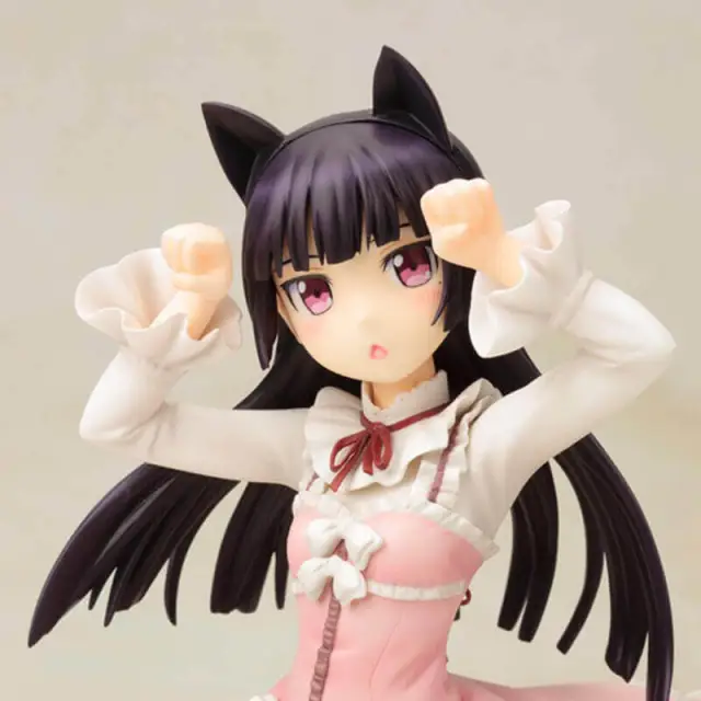 New 22.5cm PVC Japanese Anime My Little Sister Gokou Ruri Pink Dress Action Figure