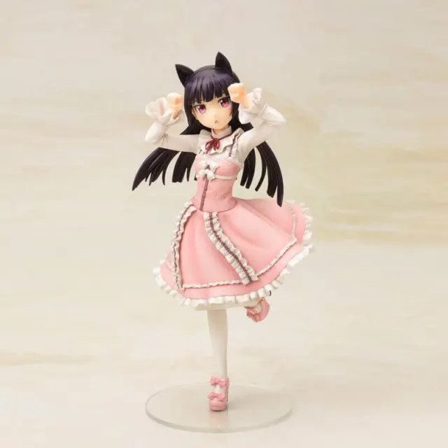 New 22.5cm PVC Japanese Anime My Little Sister Gokou Ruri Pink Dress Action Figure