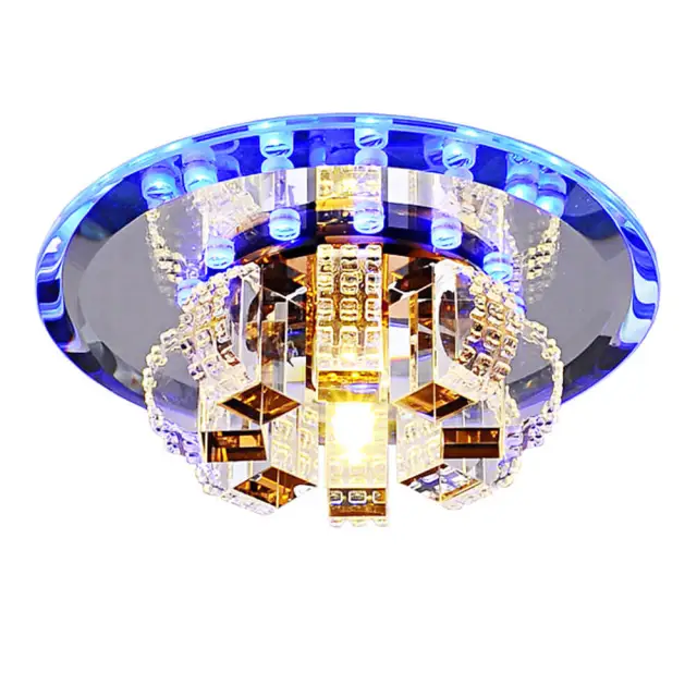 Modern 3W LED Crystal Corridor ceiling lamp New Style hallway balcony ceiling Lights Living room ceiling Lighting Fixtures